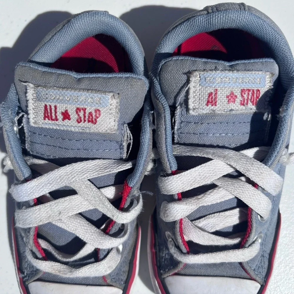 Converse All Star Kids Size 12 Blue Grey‎ Low Top Sneaker